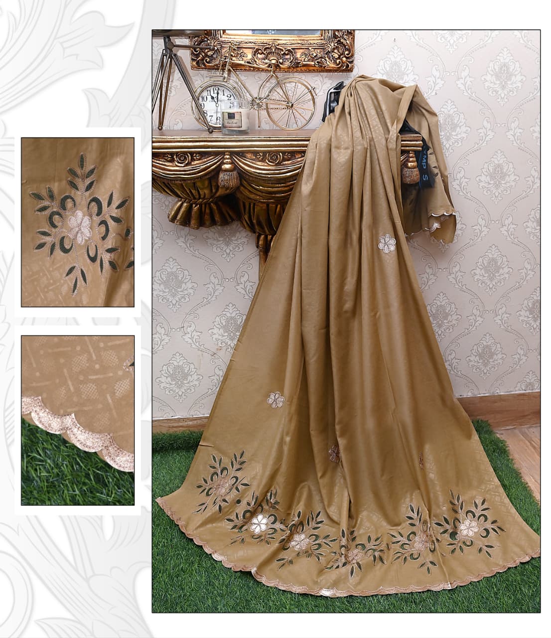 Premium Swiss- Laser cut work Shawl for Women